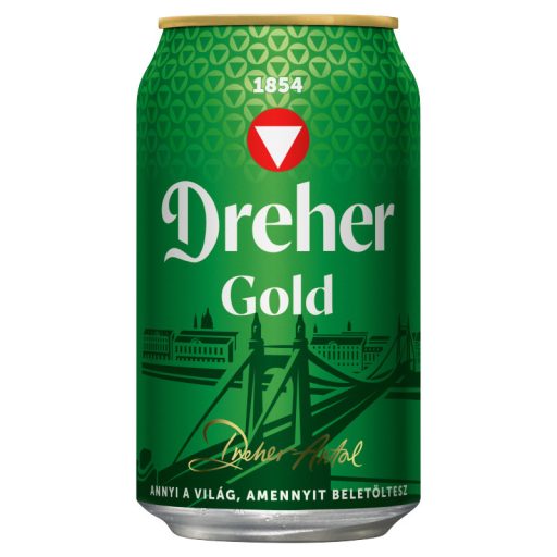 Dreher Gold dobozos 0.33 L DRS