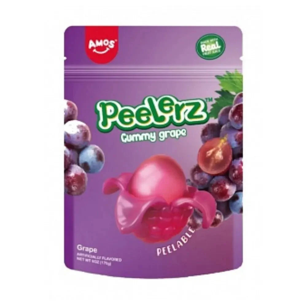 Amos Peelerz Grape szőlő ízű hámozható gumicukor 65gr.