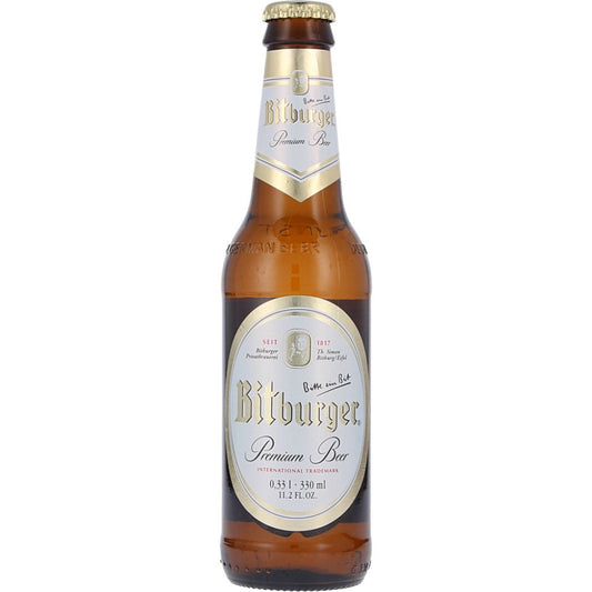 Bitburger világos német üveges sör 0.33 L DRS