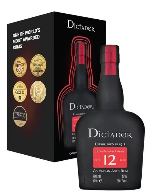 Dictador 12 years rum 0.7 L DD.