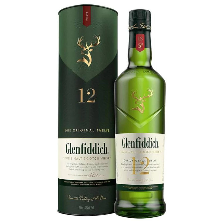 Glenfiddich Whisky 12 years Single Malt Scotch 0.7L DD.