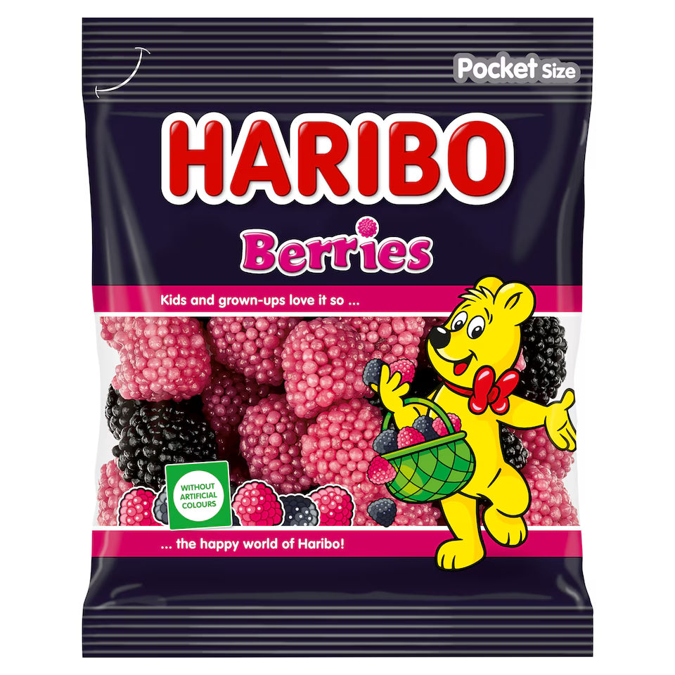 Haribo Berries Szeder - Málna 100 gr.