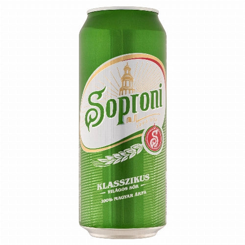 Soproni dobozos sör 0.5 L DRS
