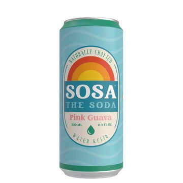 SOSA THE SODA WATER KEFIR PINK GUAVA 0.33 L